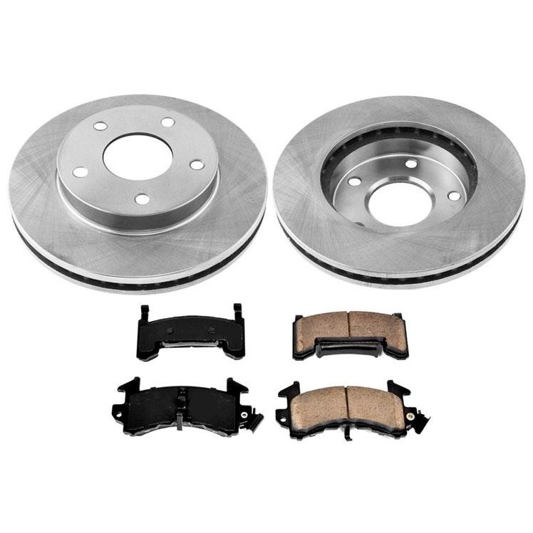 Front or Rear Disc Brake Rotors and Ceramic Brake Pads for GMC Vintages Vehicles