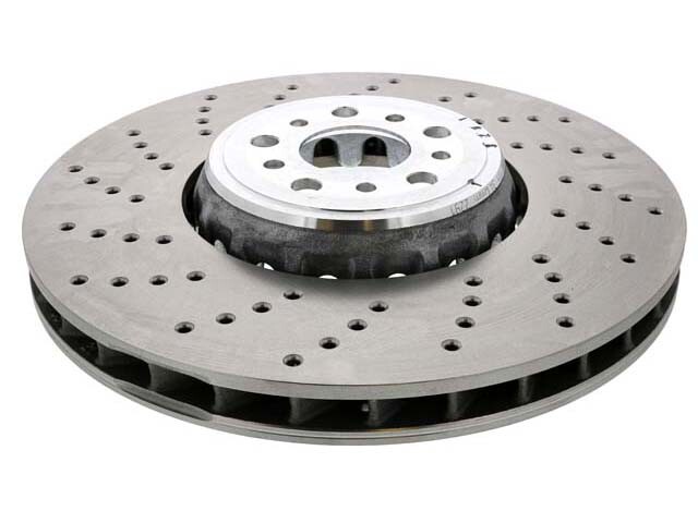SHW Performance Front Driver Left 395mm Drilled Brake Disc Rotor for BMW F85 F86