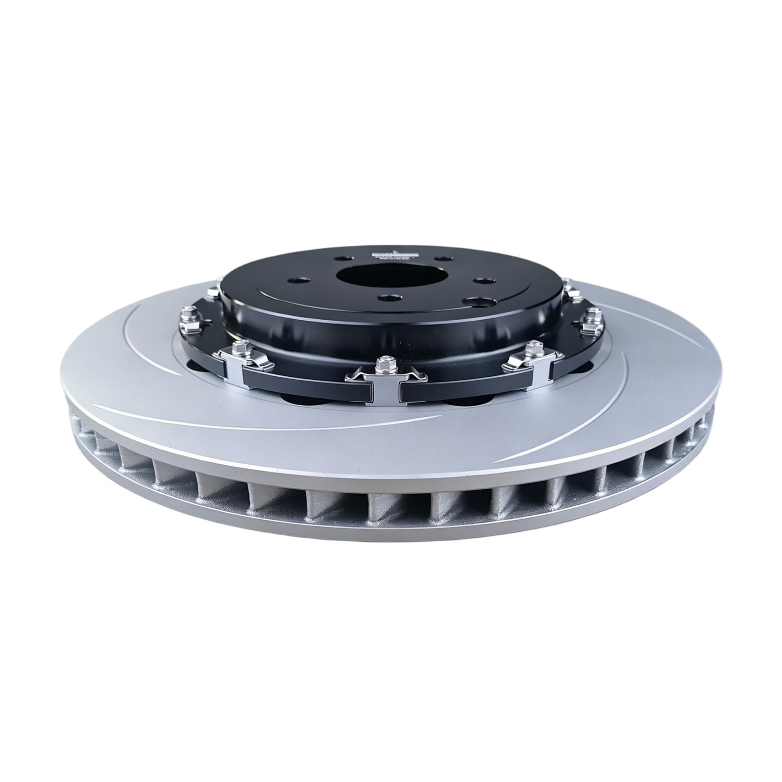 Two-Piece Front Floating Slotted Brake Rotors For NISSAN GT-R R35 (09-24) 380mm