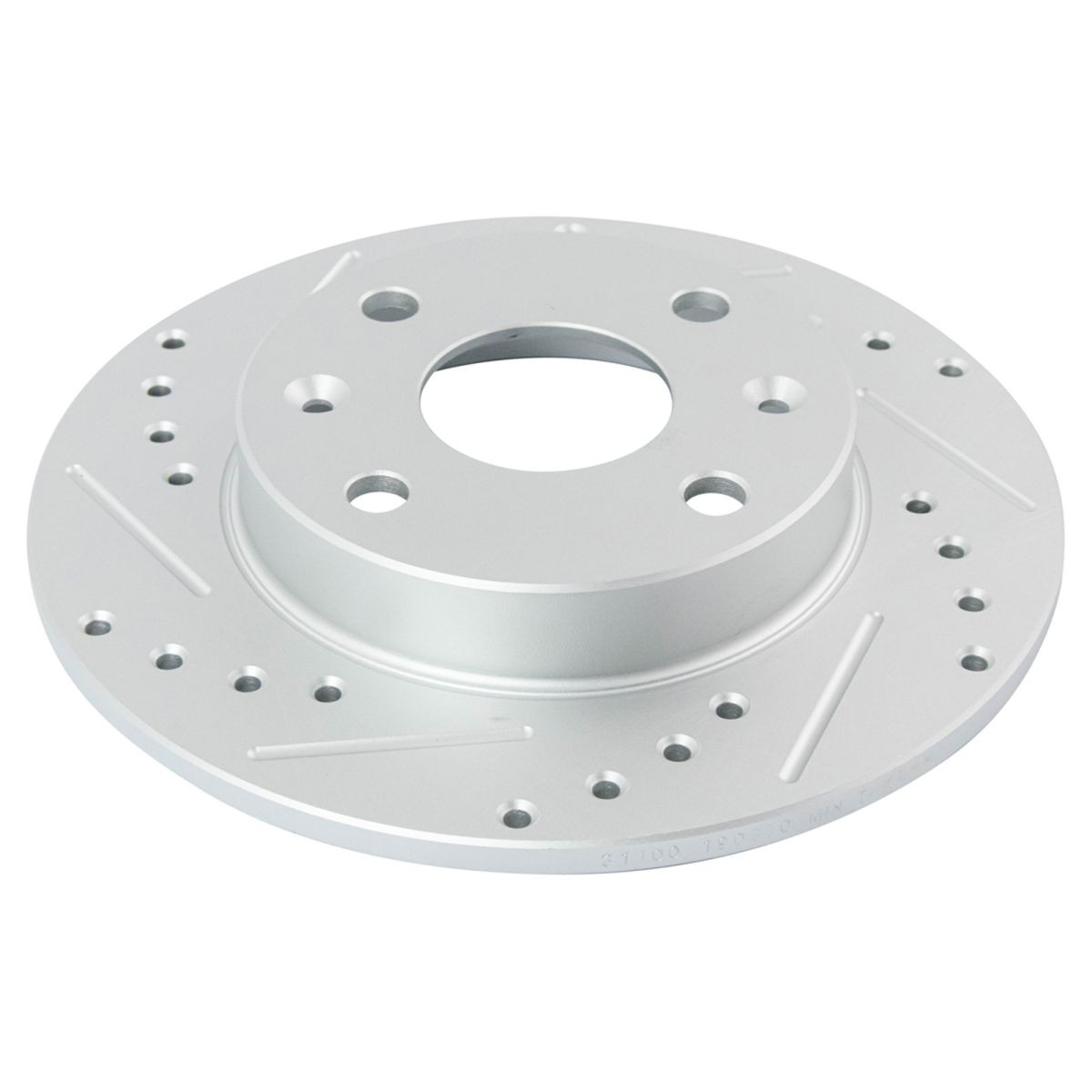 Performance Brake Rotor Drilled Slotted Zinc & Posi Ceramic Pad Front & Rear Kit