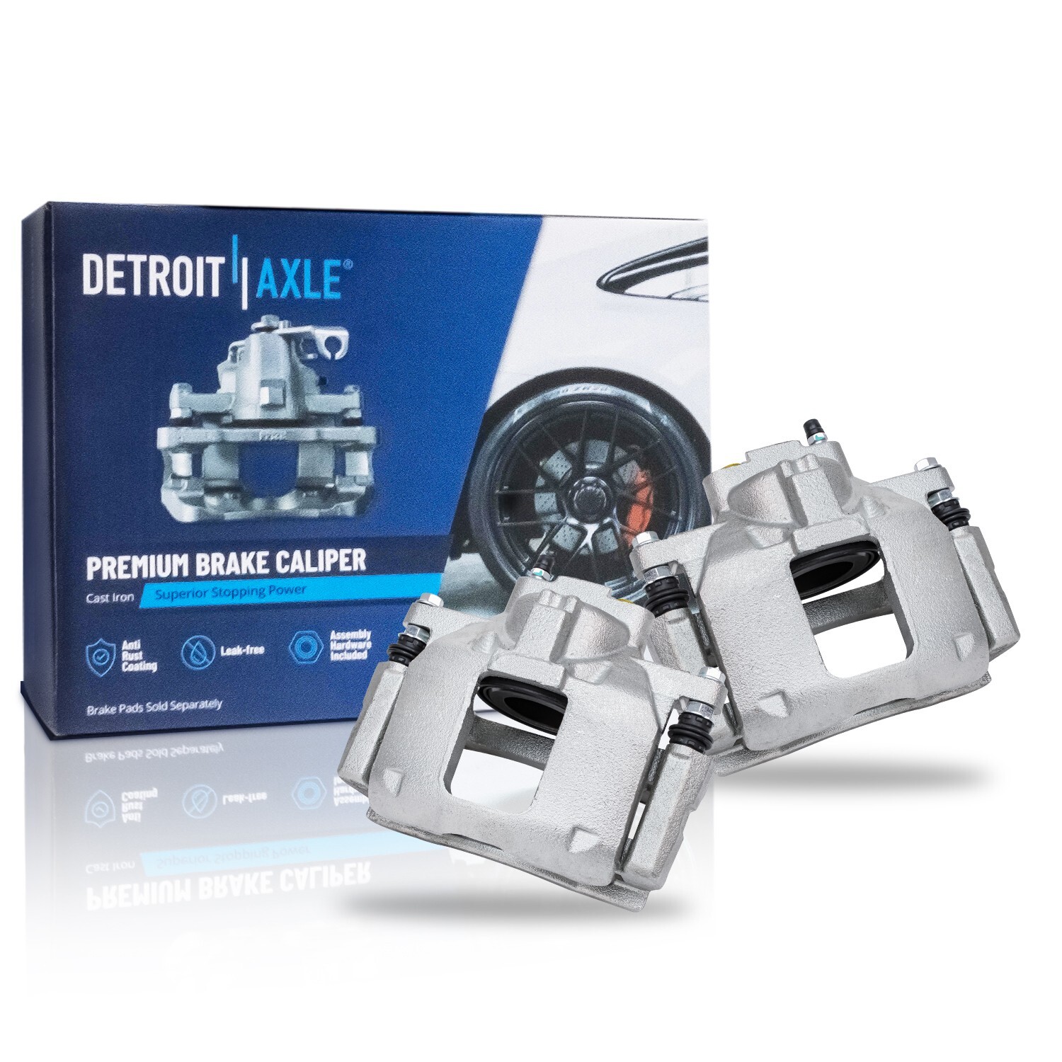 Front Rear Drilled Rotors Brake Pads Calipers for Grand Caravan Town and Country