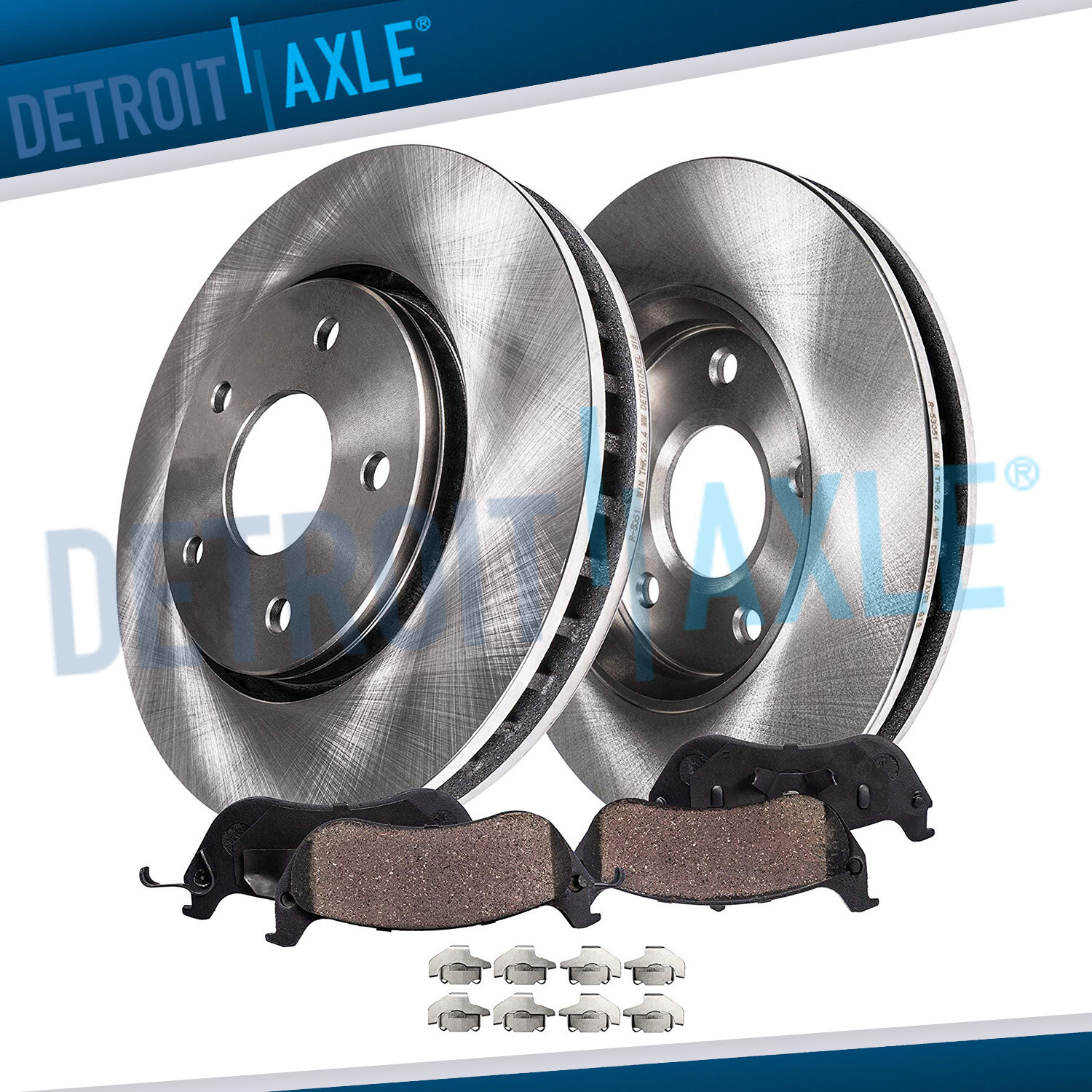 Front Rotors Ceramic Brake Pads Kit for Malibu Cobalt HHR G5 G6 Ion Redline