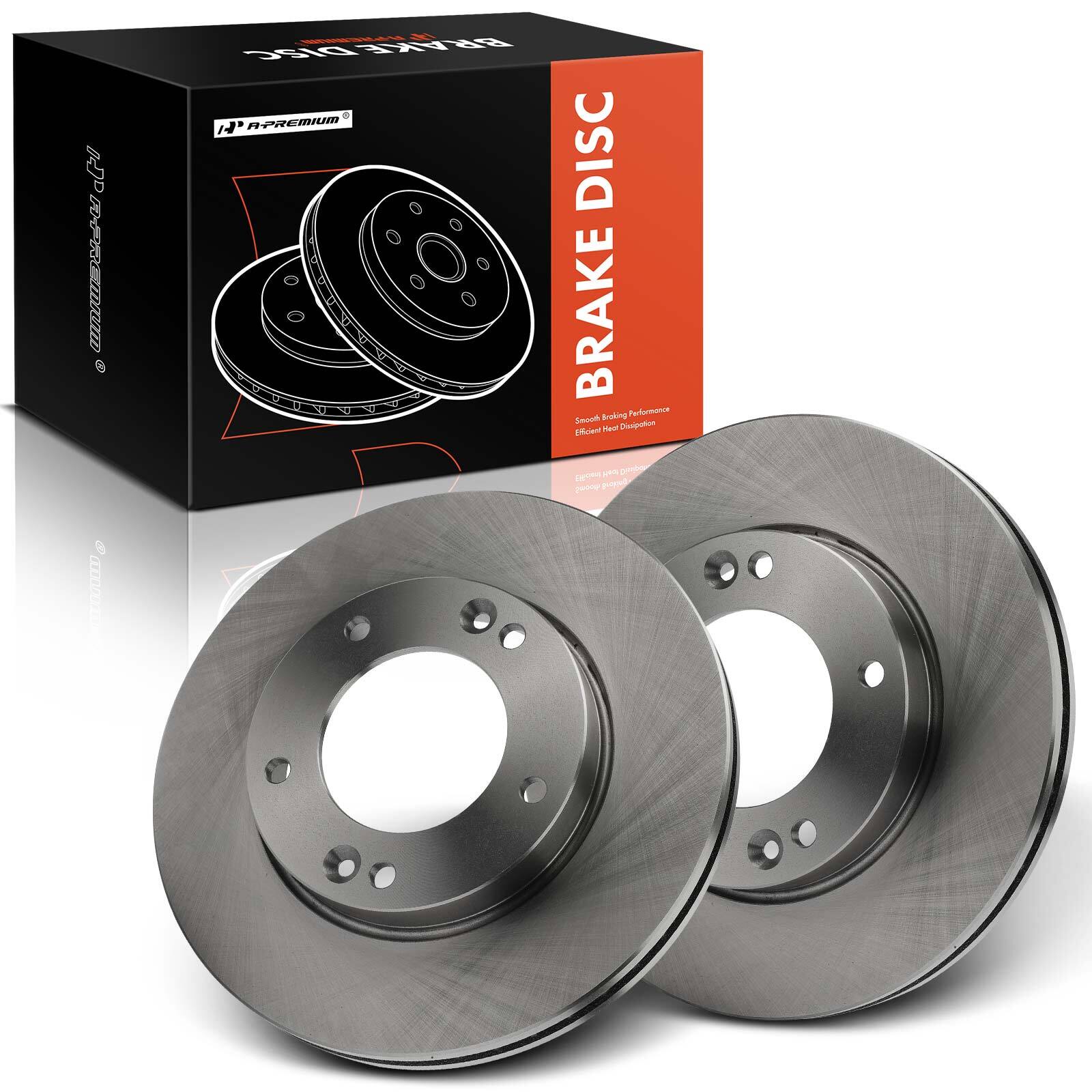 A-Premium Front Side Disc Brake Rotors for Kia Sorento 2007-2009 V6 3.3LV6 3.8L