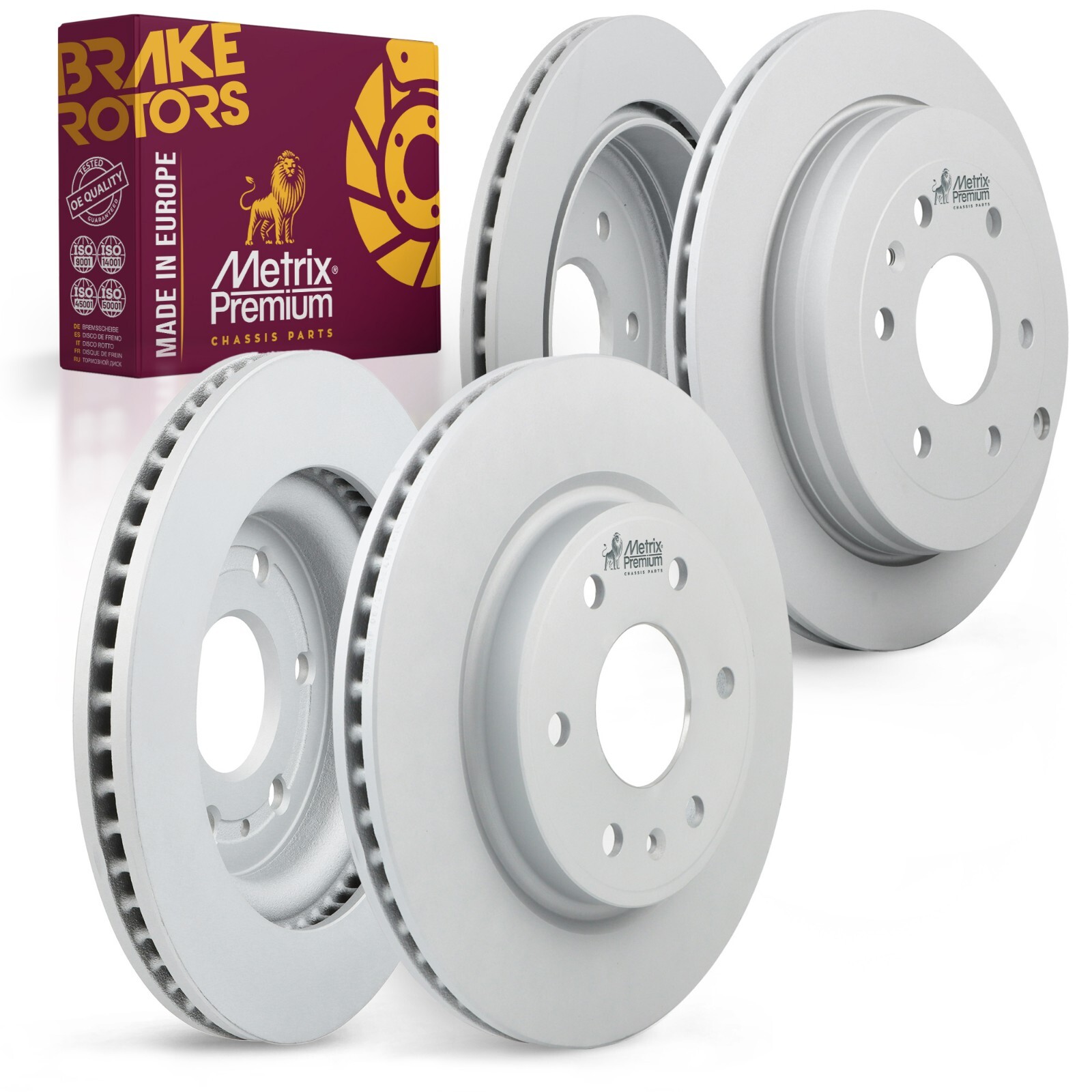 4PCS Front Rear Brake Disc Rotor Set for Traverse Acadia Limited Enclave Outlook