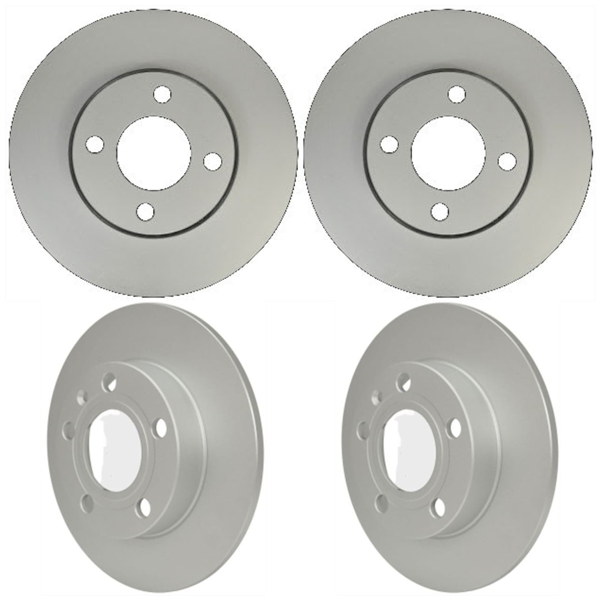 SET-PGD355122422-B Hella Pagid Brake Discs 4-Wheel Set Front & Rear for Audi
