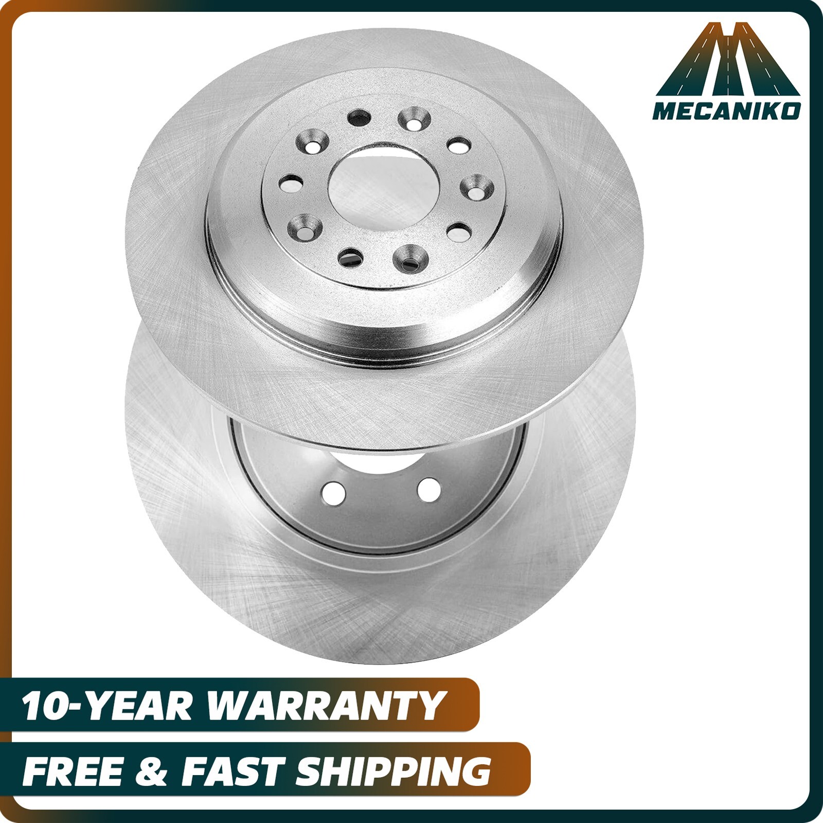 Rear Disc Brake Rotors Solid for Ford Edge Taurus Five Hundred Montego Sable