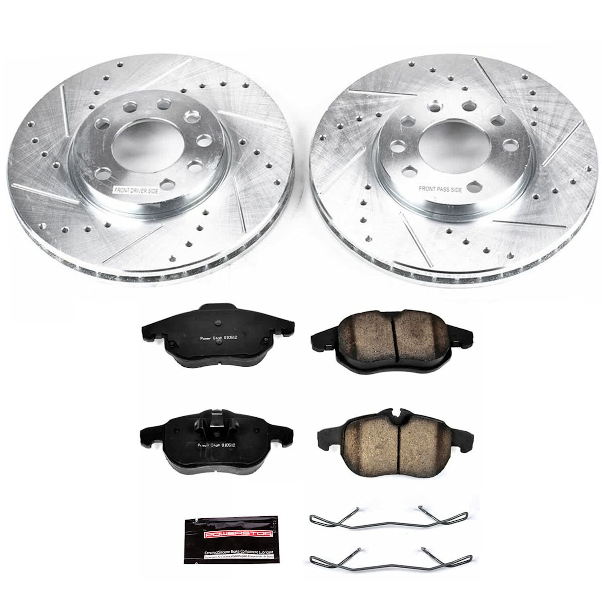 K4054 Powerstop 4-Wheel Set Brake Disc and Pad Kits Front & Rear Sedan for 9-3