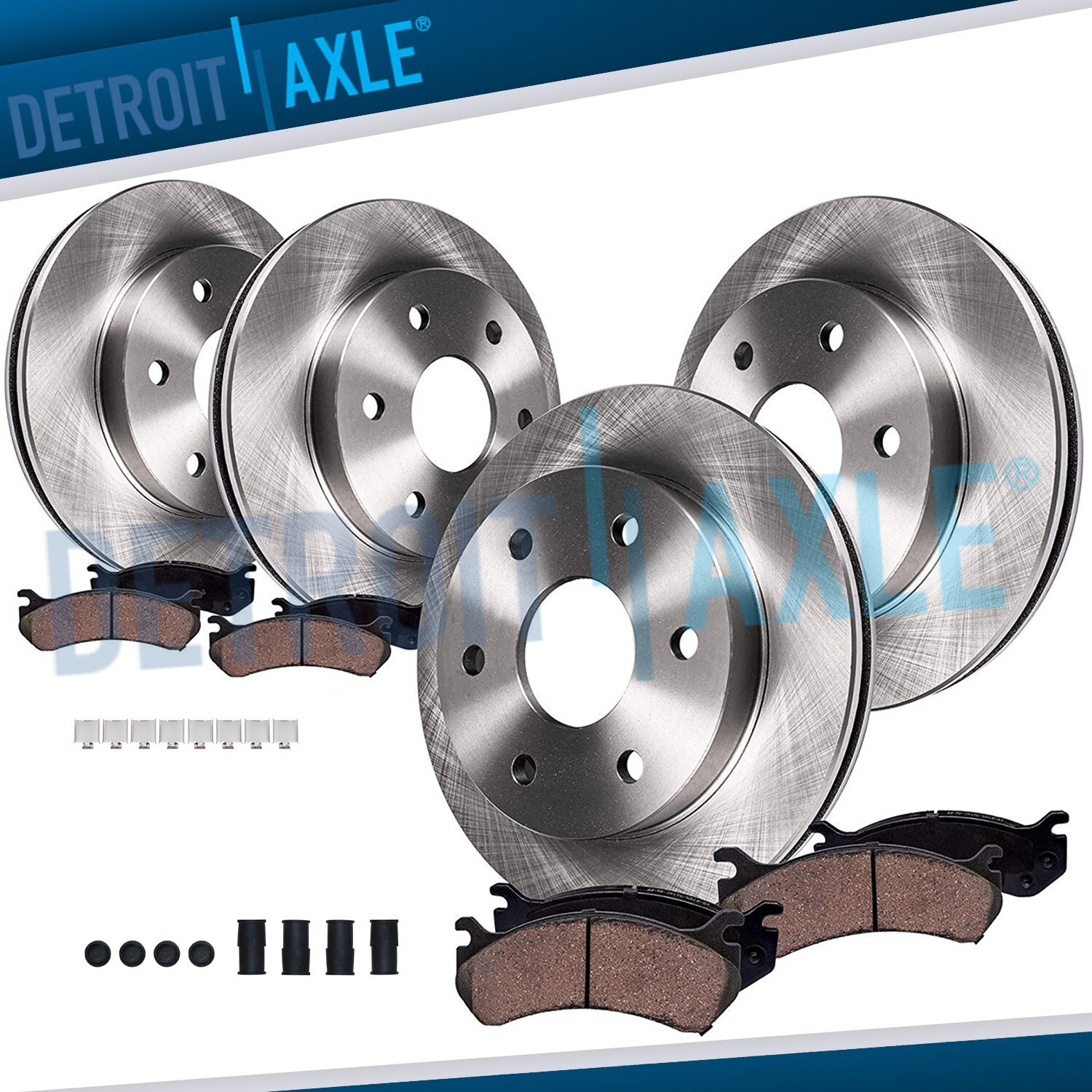 Front Rear Disc Rotors Brake Pads for 2010 – 2017 Expedition Lincoln Navigator