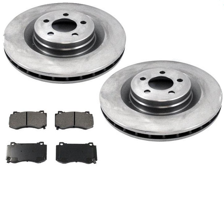 Fits 2006-2014 300 SRT8 6.1L 14.17 Inch Front Brake Rotors & Ceramic Pads
