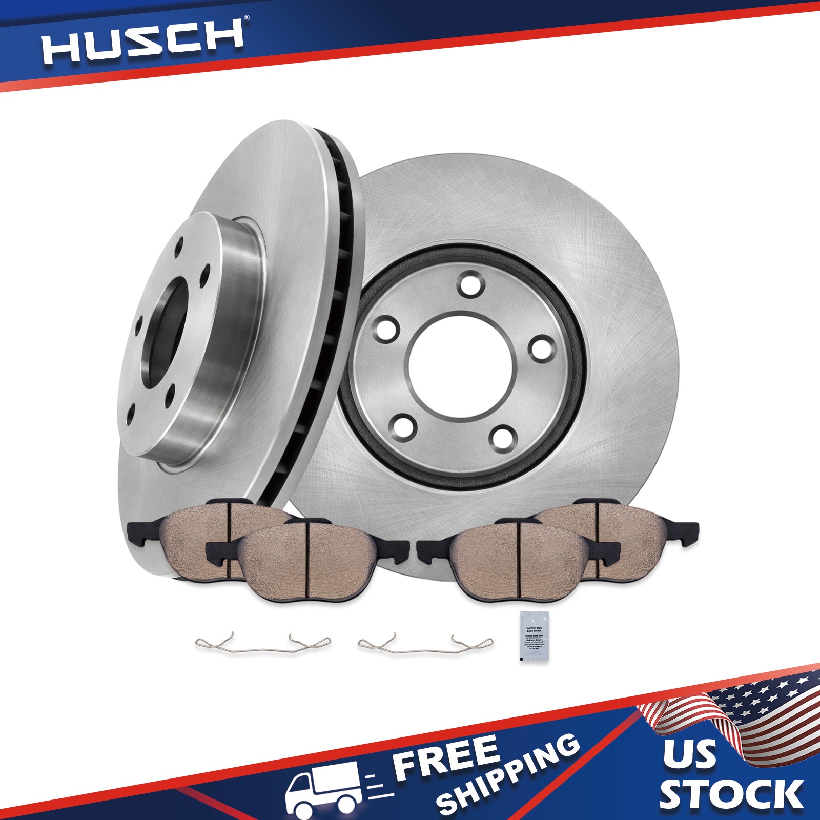 10.94 inch Front Disc Brake Rotors Brake Pads for 2004 – 2010 Mazda 3 Sport 2.0L