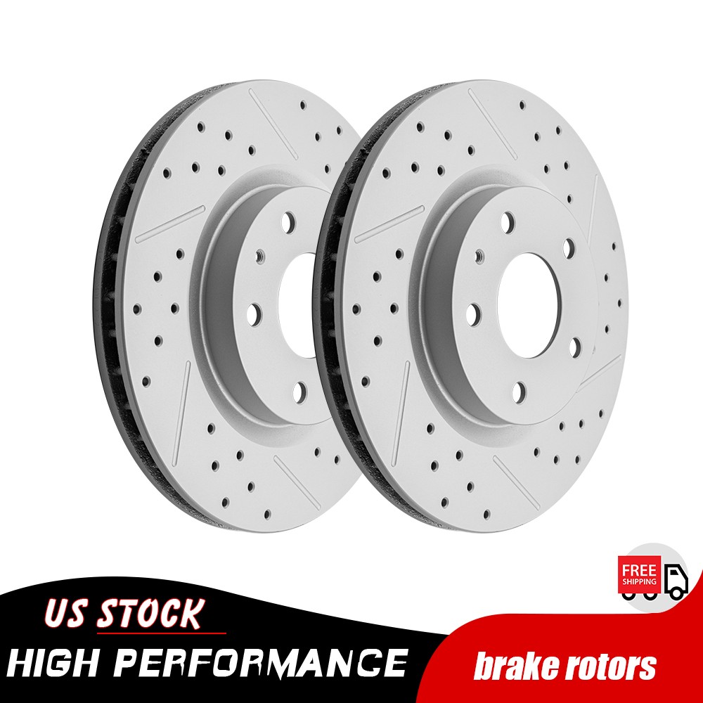 295mm Front Drilled Disc Brake Rotors for 2020 2021 2022 2023 Mazda CX-30