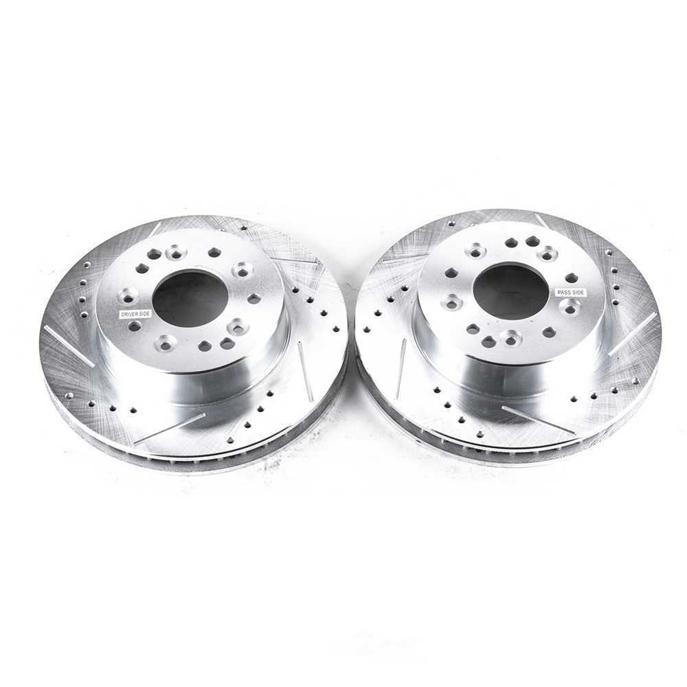 Disc Brake Rotor Set-Drilled, Slotted and Zinc Plated Brake Rotor Pair AR8207XPR