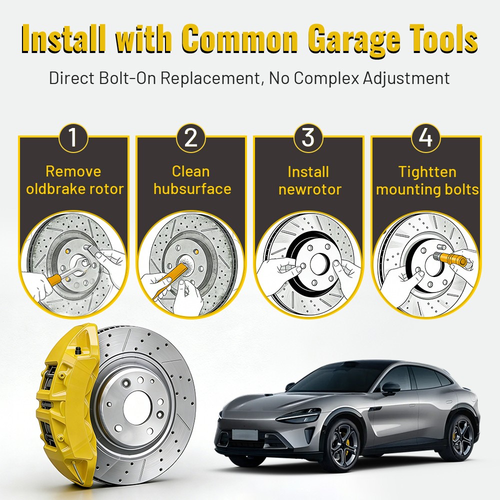 Front Disc Brake Disc Rotors Ceramic Pads for Dodge Durango Jeep Grand Cherokee