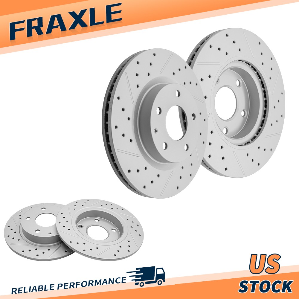295mm Front & 265mm Rear Disc Brake Rotors Kit for 2019-2021 Mazda CX-3 AWD