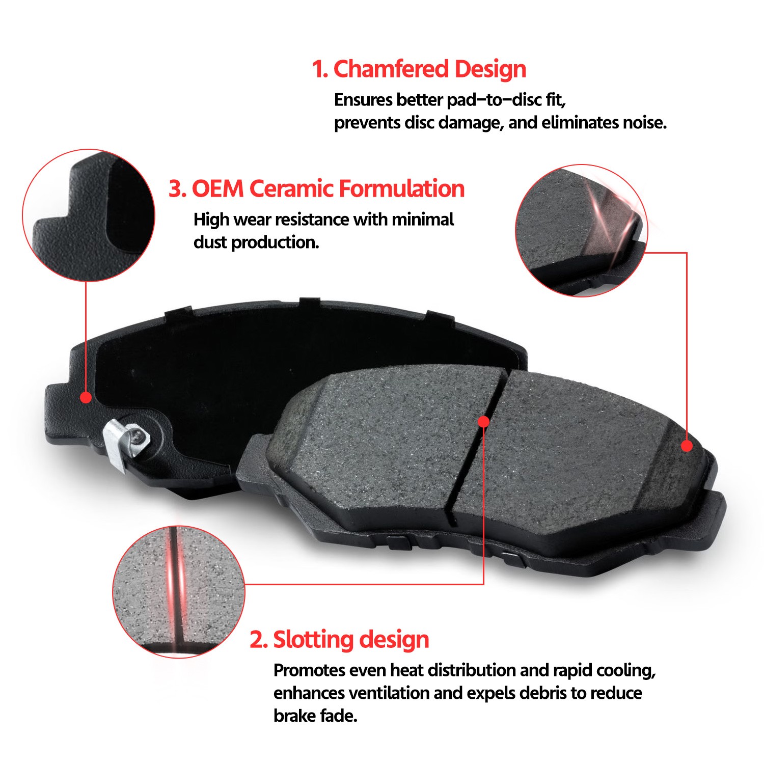 Front Slotted Rotors Ceramic Brake Pads Kit for 2016 2017 2018-2022 Toyota Prius