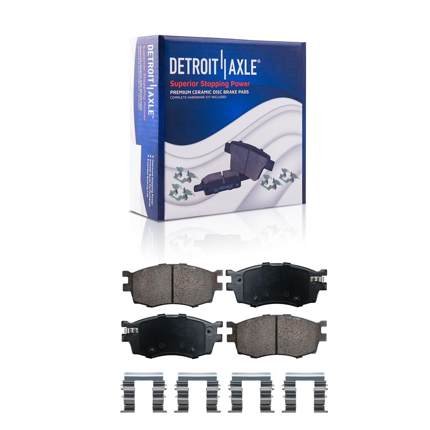Front Steering Knuckles Hub Bearings Disc Rotors Brake Pads for Hyundai Accent