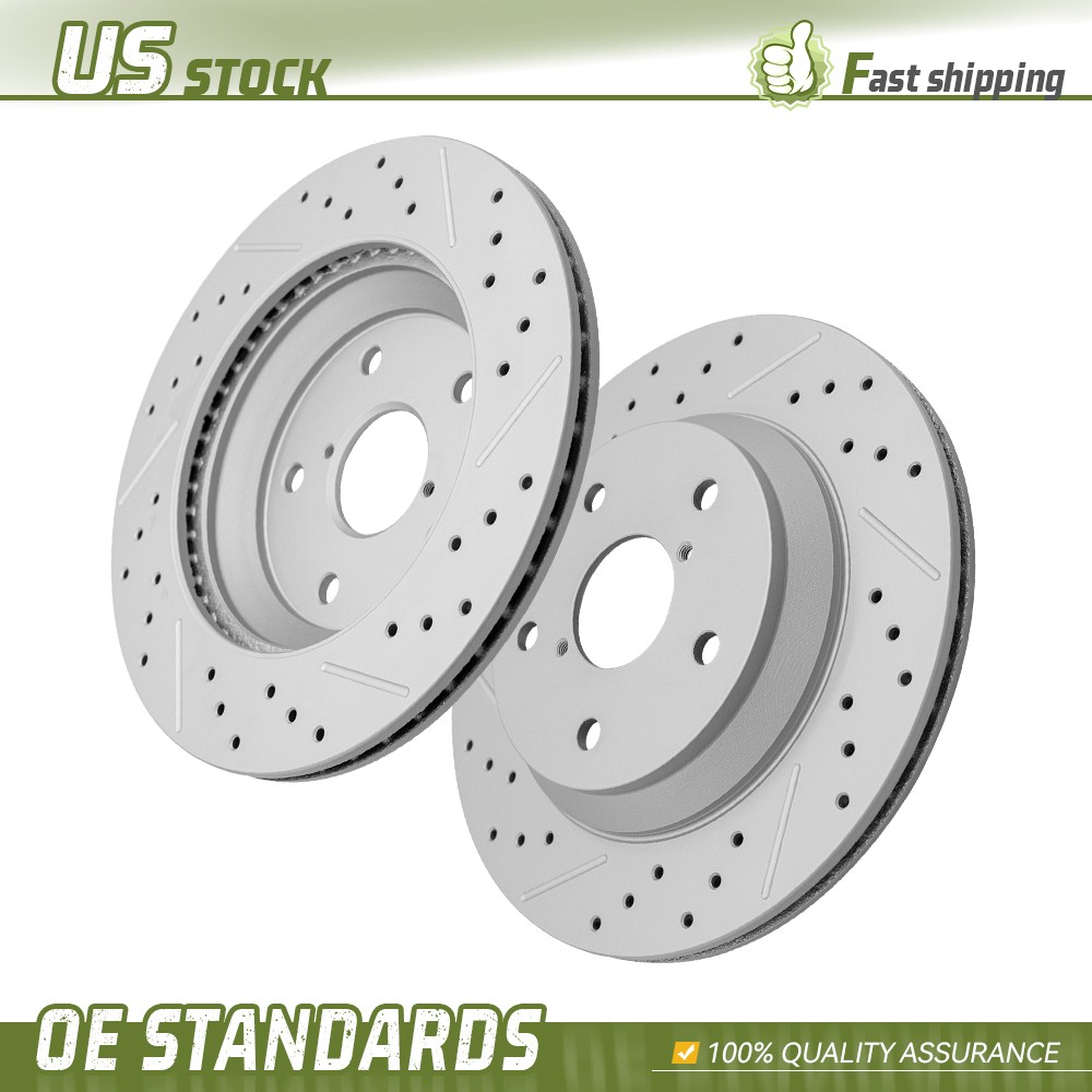 285mm Rear Drilled Disc Brake Rotors Set for 2019 – 2024 Subaru Forester