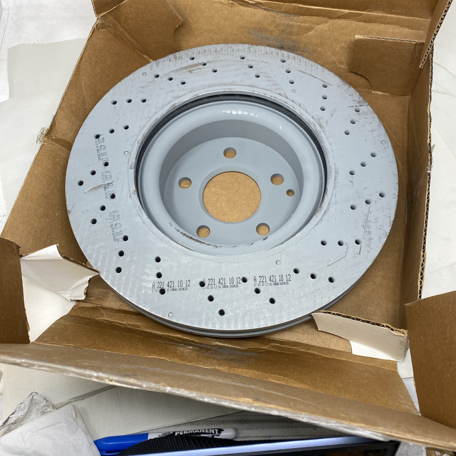 GENUINE MERCEDES Brake Disc Front Driver or Passenger Side for MB Mercedes