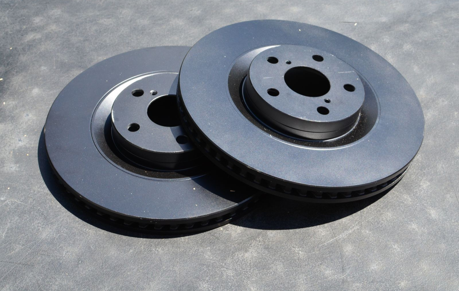 SP Performance Front Black Zinc Brake Rotor For Lexus GS IS RC 12-19 -M225