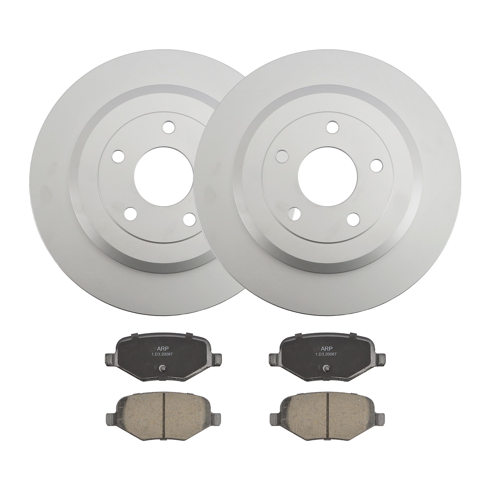 54125 330mm REAR Brake Rotors Ceramic Pads for Ford Explorer Flex Taurus Edge
