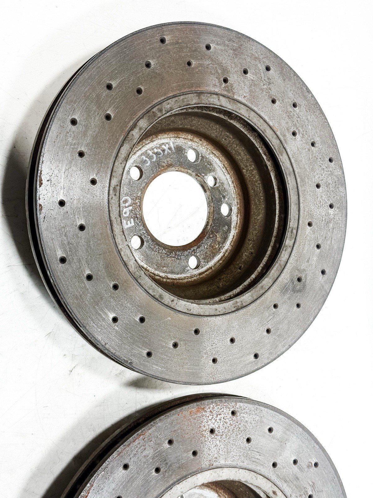BMW 335i 335XI E93 E90 E92 Powersport Drilled Rotors Set Of 2