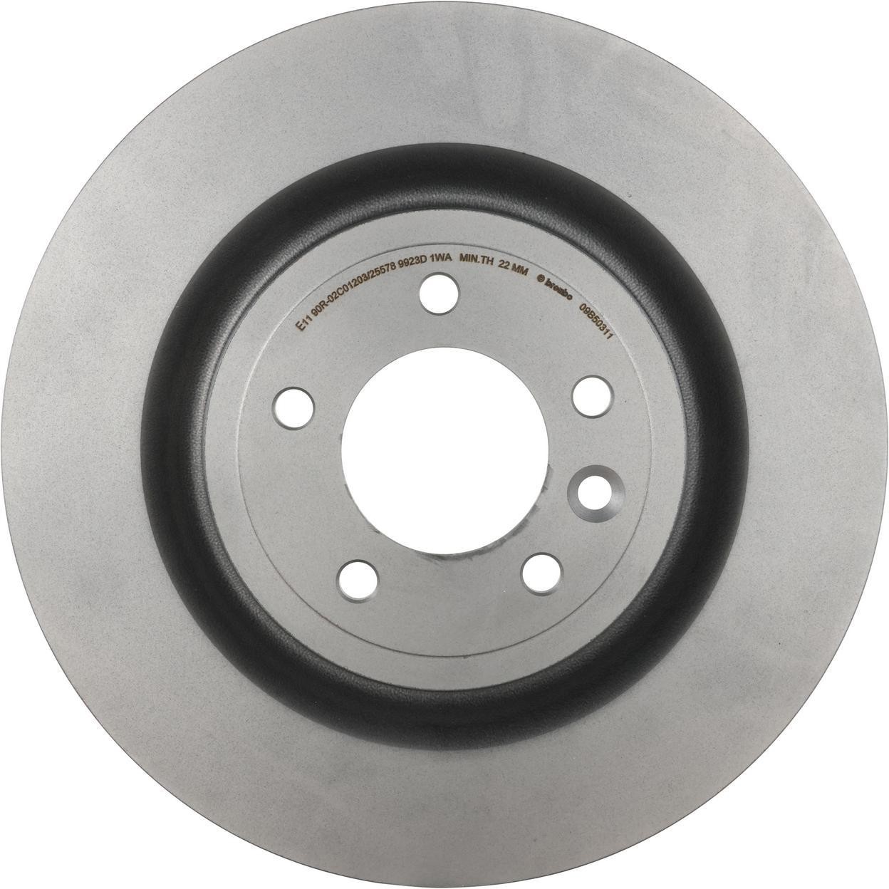 Disc Brake Rotor Rear 09.B503.11-BH Fits 2022 Land Rover Discovery R-Dynamic S