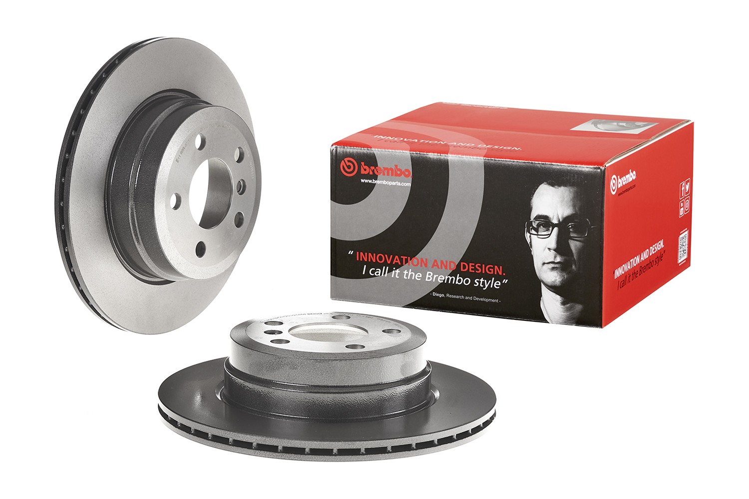 Brembo Rear Left or Right 320mm Coated Disc Brake Rotor For BMW E70 E71 F15 F85