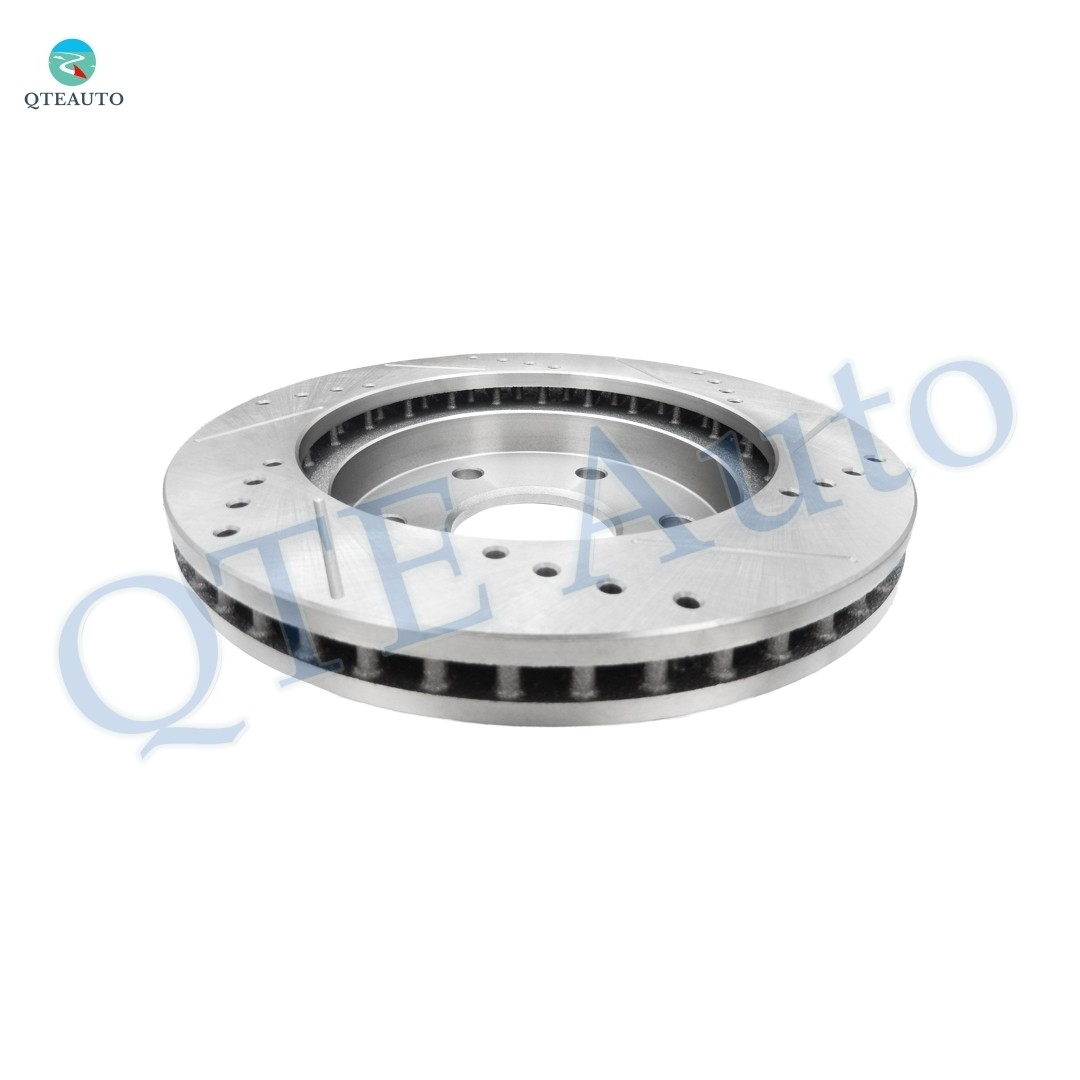 12P F 331mm-R 330mm Drilled Brake Rotors-Brake Pad For 2006-2008 GMC Savana 2500