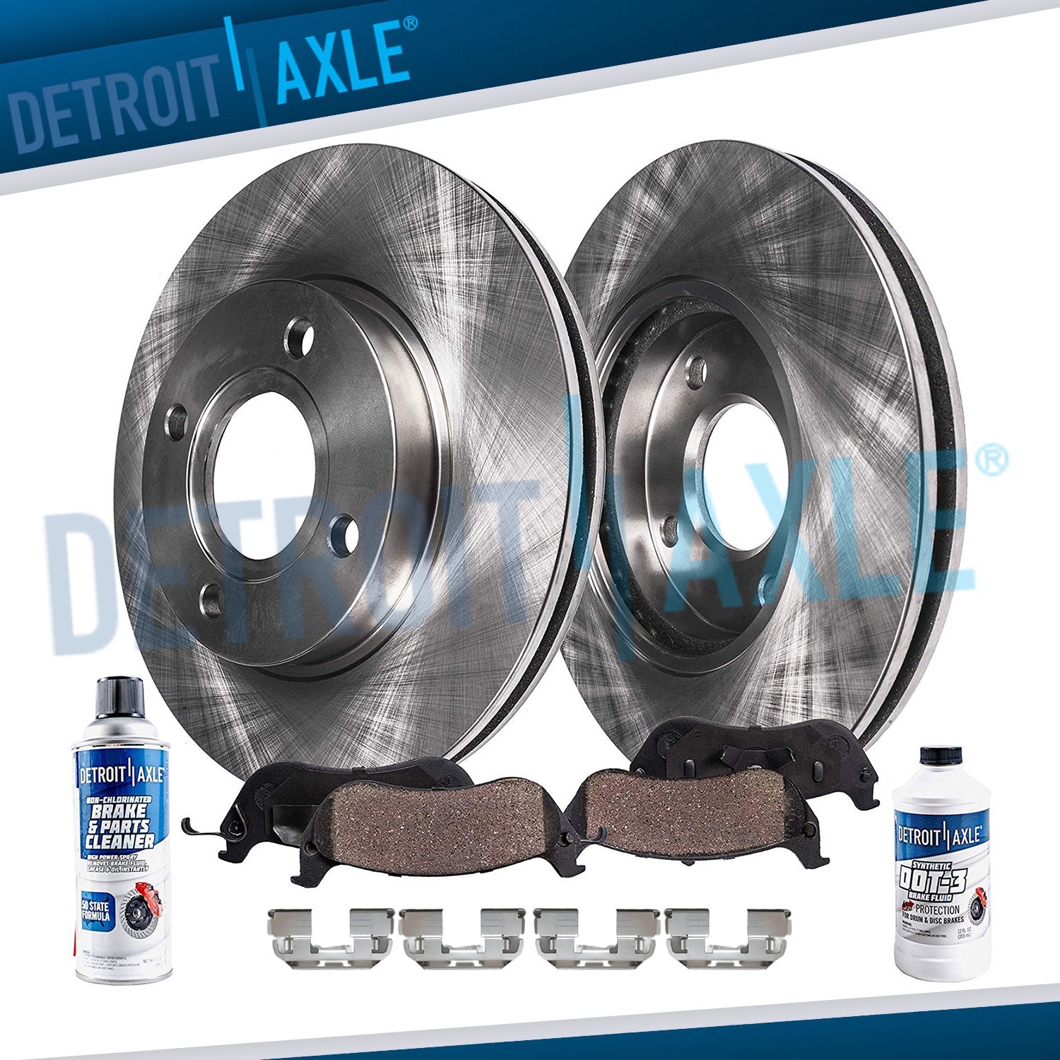 Front Disc Brake Rotors and Ceramic Brake Pads Kit for 2018 – 2020 Nissan Kicks