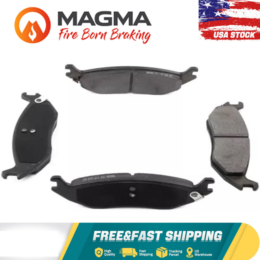 Brake Pad Set For 2002-2010 Dodge Ram 1500 Rear 2-Wheel Set RWD