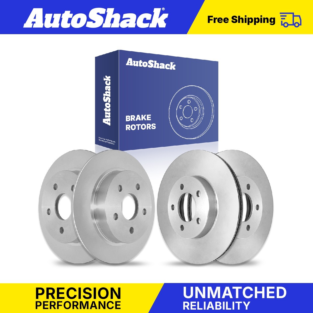 Front Rear Brake Rotors Set for Pontiac, Grand Am 1999-2005, FWD L4 2.4L V6 3.4L