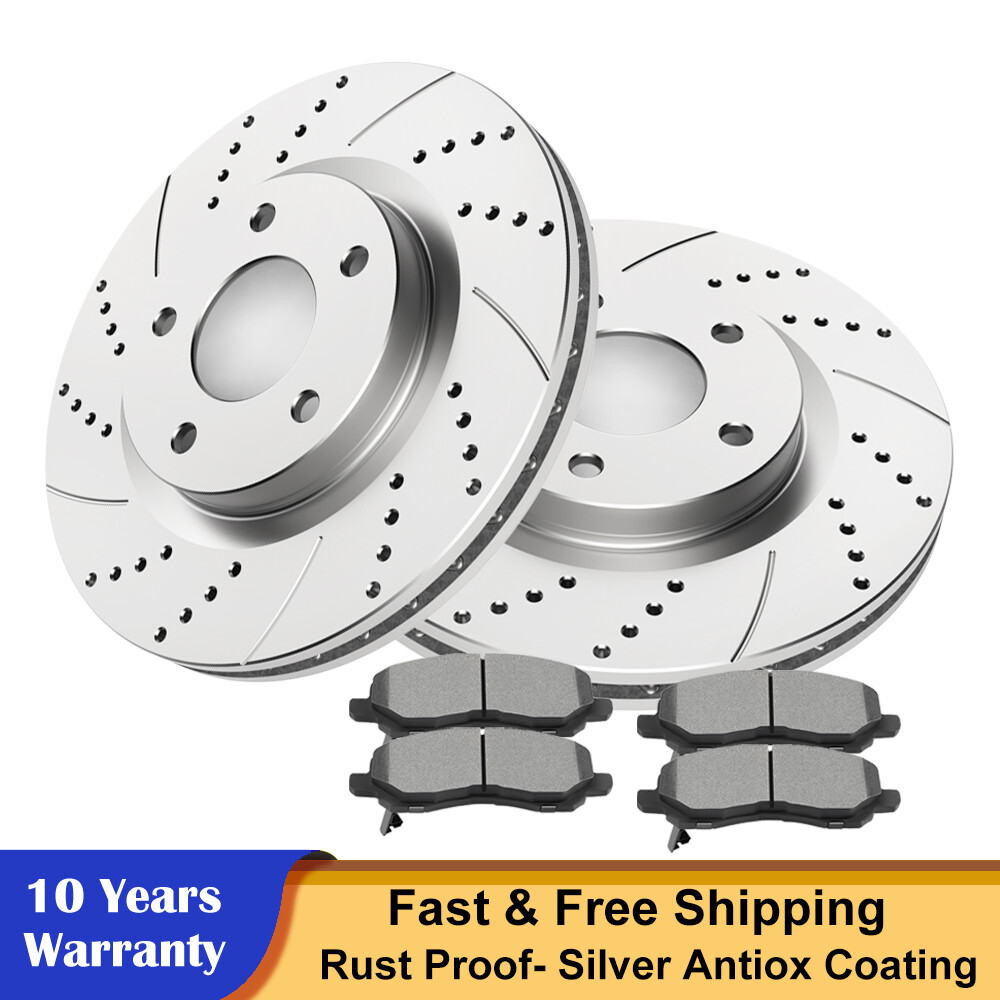 Front Disc Rotors Brake Pads for Chrysler 200 Dodge Caliber Avenger Jeep Compass