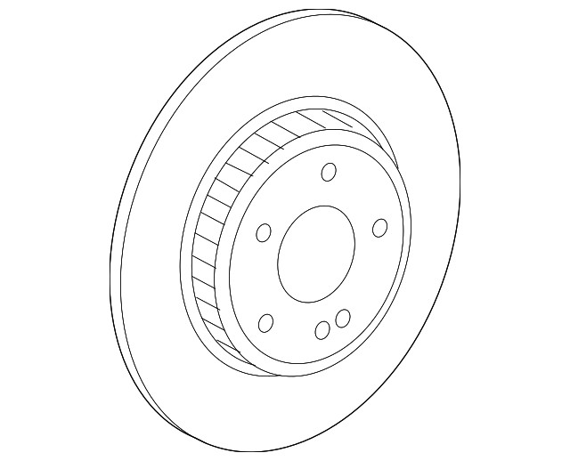 Genuine Mercedes-Benz Disc Brake Rotor 297-423-05-00