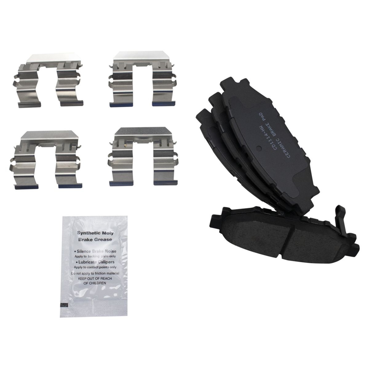 TRQ Rear Ceramic Brake Pad & Rotor Kit Fits 2008-2009 Subaru Legacy