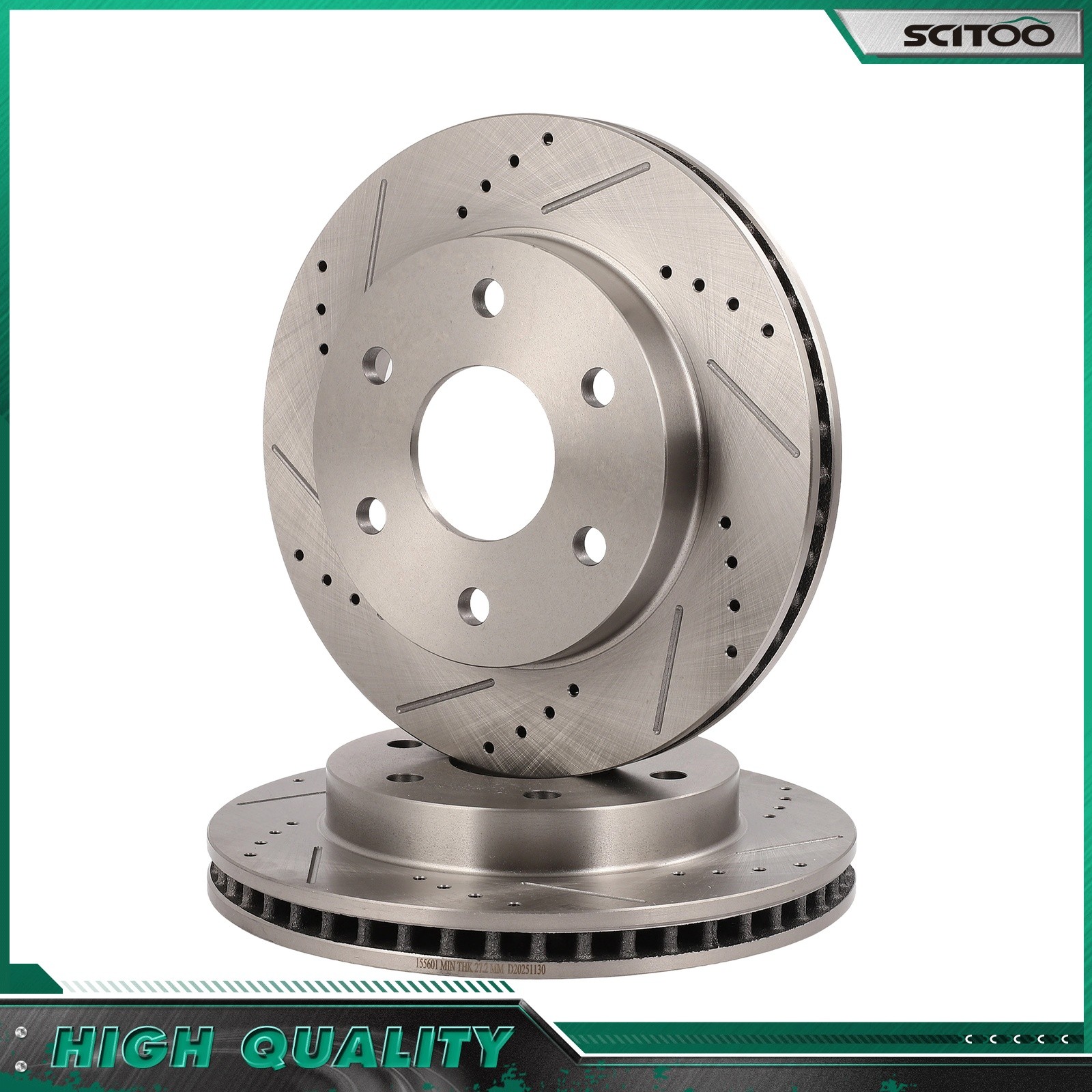 Front Brake Disc Rotors For 2003-2008 Chevrolet Express 1500 Cadillac Escalade