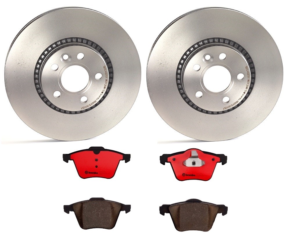 Brembo Front Brake Kit 316mm Disc Rotors Ceramic Pads For Volvo S60 S80 V60 XC70