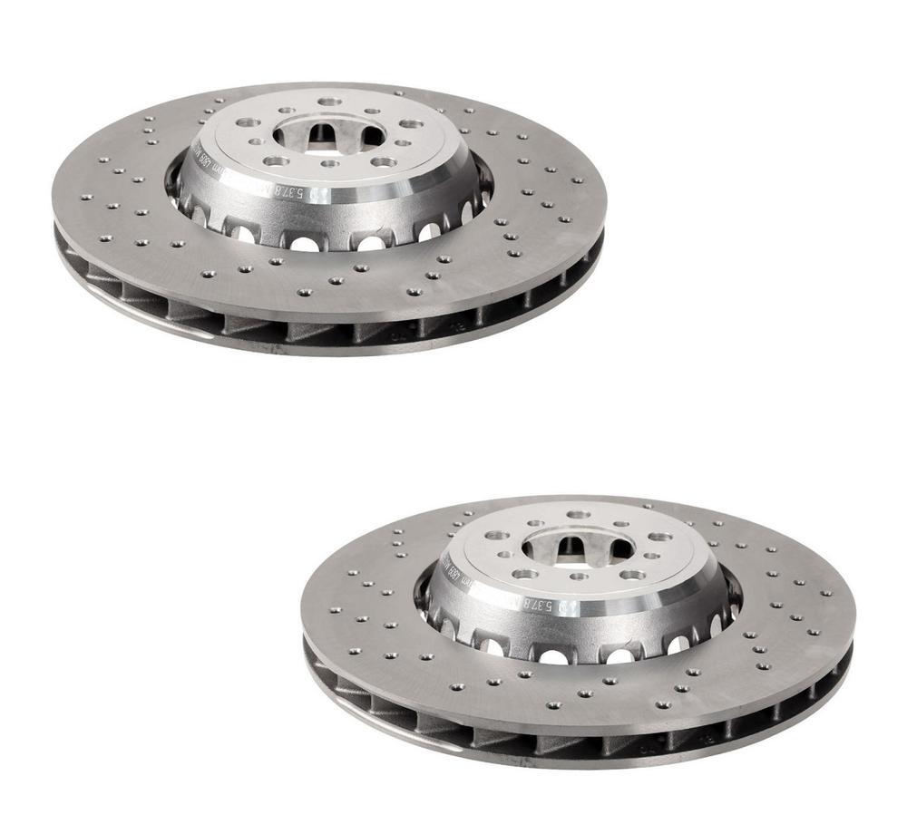 SHW Performance Pair Set of 2 Rear 370mm Disc Brake Rotors For BMW F97 X3 F98 X4