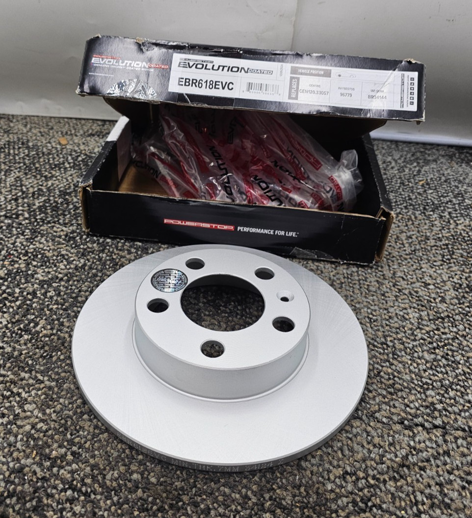 POWERSTOP EBR618EVC Rear Disc Brake Rotor Fits 2000-2006 Volkswagen Golf