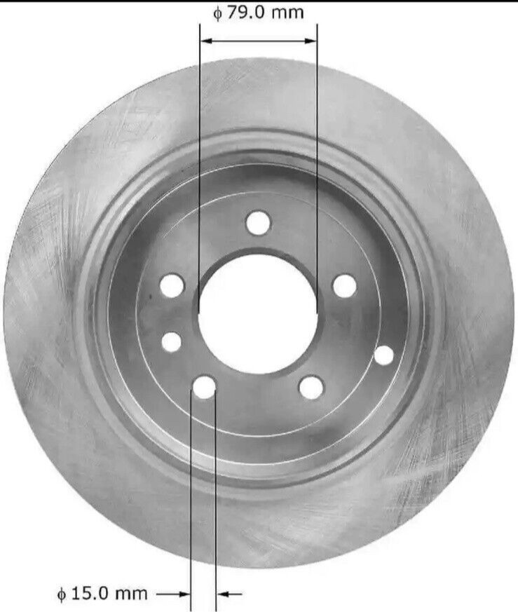 Disc Brake Rotor-Natural Rear Bendix PRT5947 New Open Box