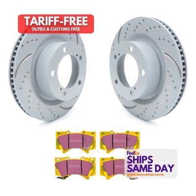 Ebc Brakes Usa S5KF1460, Kit Gray Iron Brake Rotor & Pad Kit Yellowstuff Toyota/