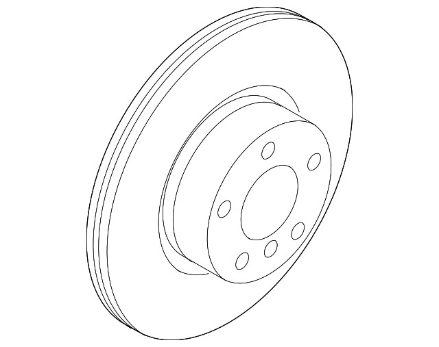 Genuine BMW Disc Brake Rotor Front 34-10-6-880-072