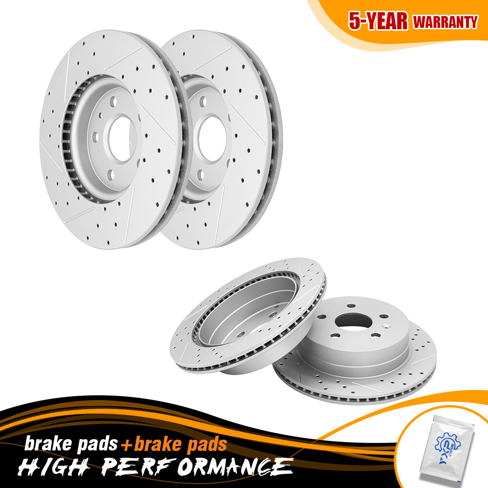 4PCS Front And Rear Disc Brake Rotors for 2010 – 2017 Chevy Equinox GMC Terrain