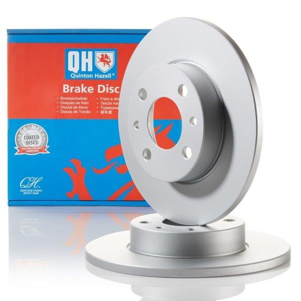 2x Brake Discs Pair Solid fits FORD KA 1.2 Front 08 to 16 241mm Set QH 1715410