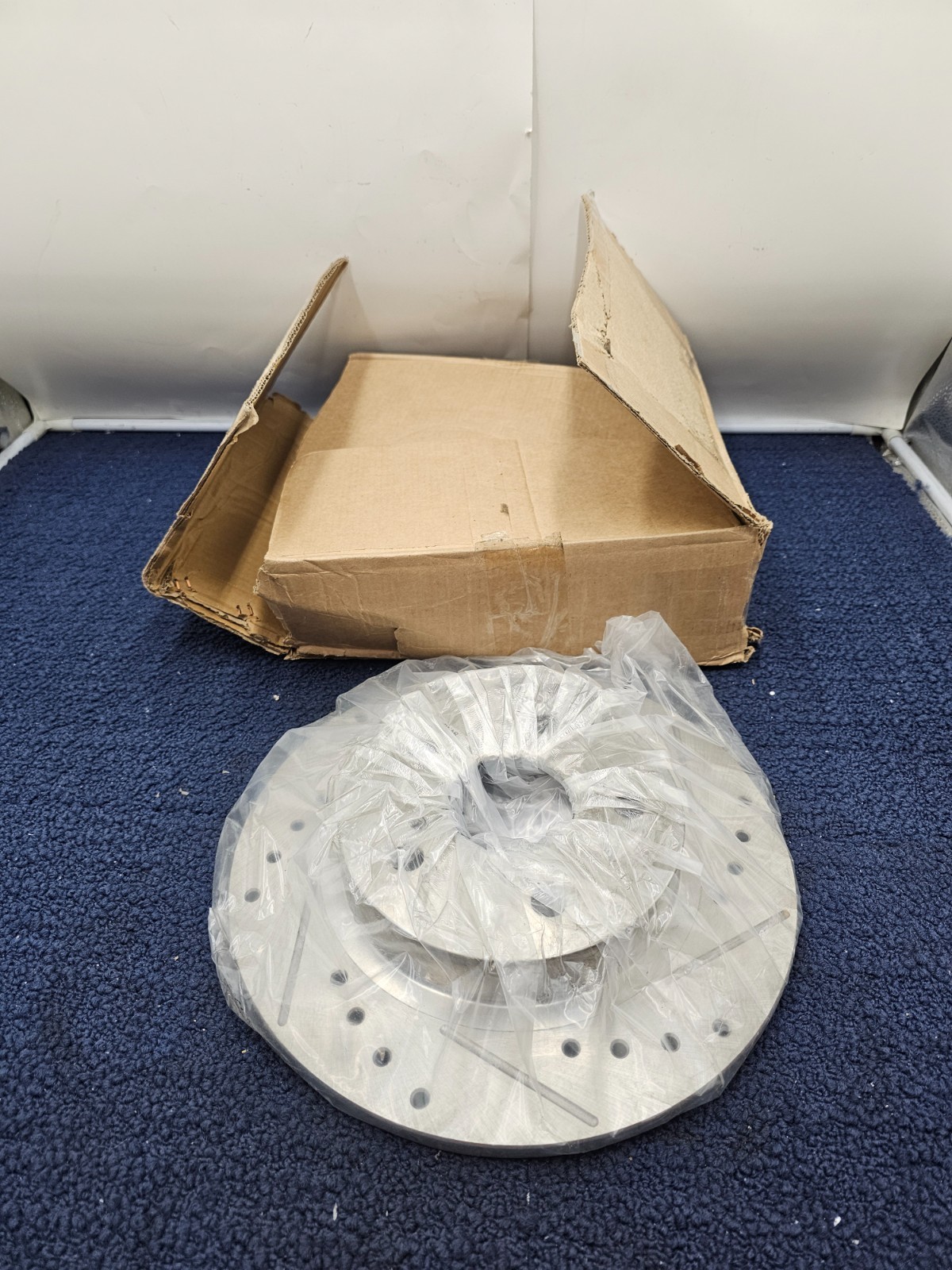 (QTY 2) Left and Right Drilled & Slotted Brake Disc Rotors X44179L X44179R