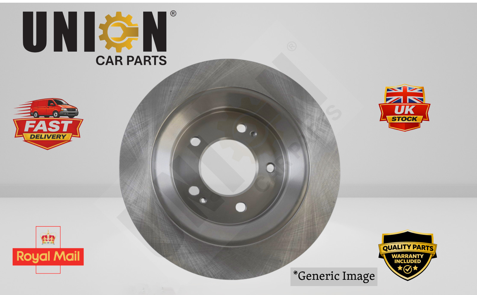 Kia Niro Optima Soul Hyundai Kona 2x Brake Discs Set Solid Rear 300mm 58411D4650
