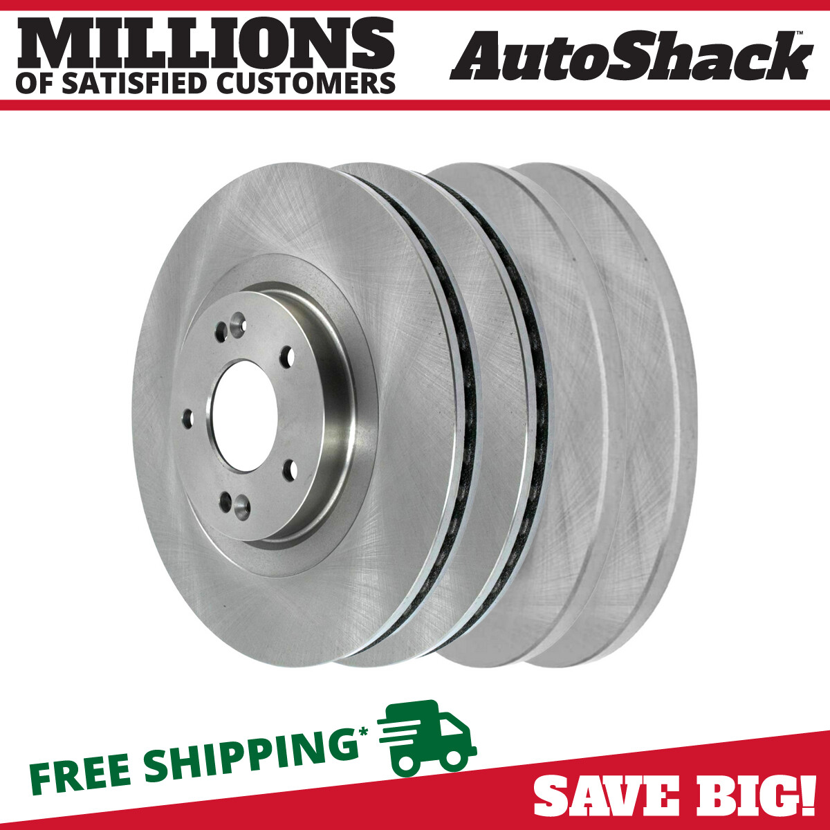 Front & Rear Brake Rotors Set of 4 for Kia Sorento Hyundai Santa Fe Sport 2.4L