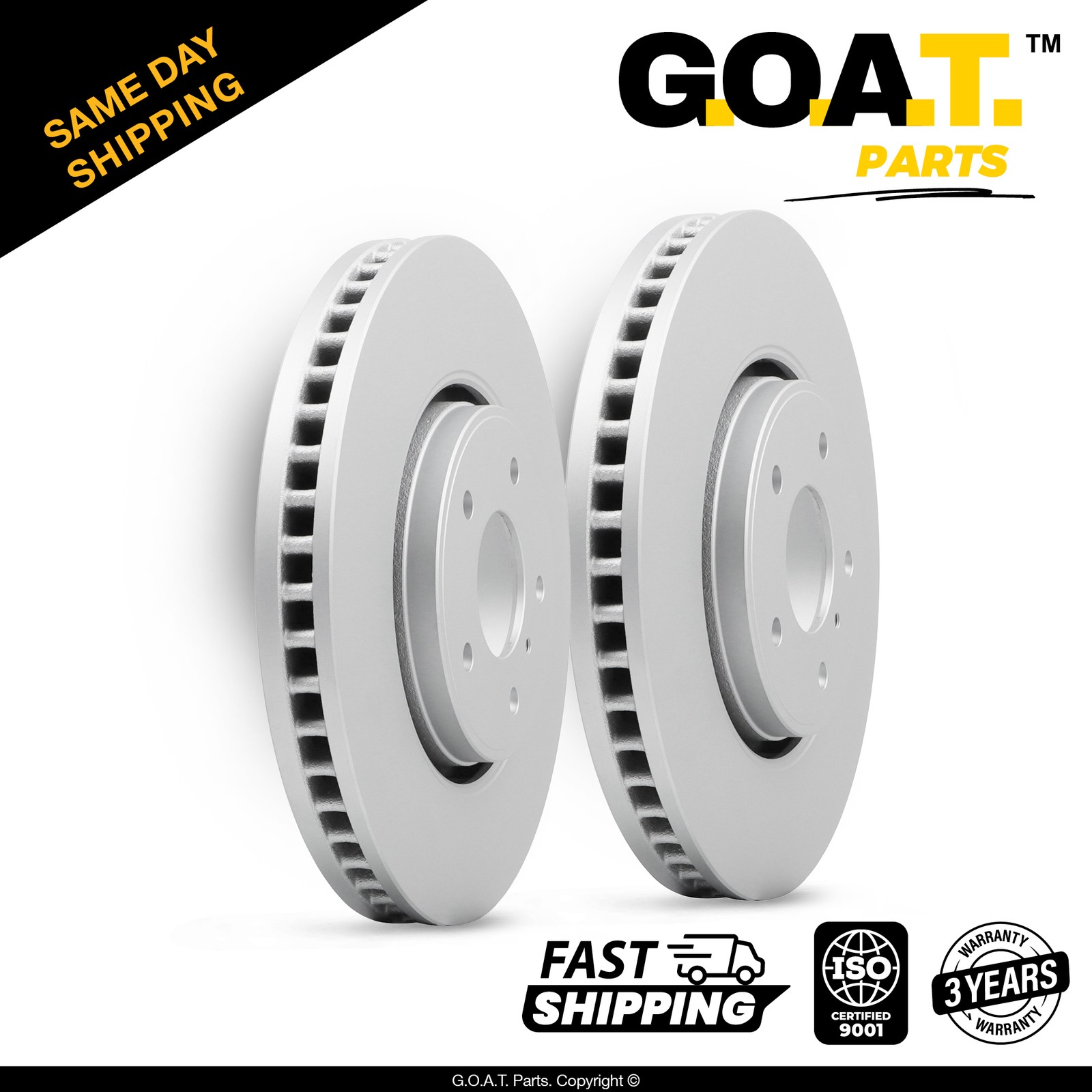 Front Brake Rotor Set for 05-12 INFINITI FX35 13 FX37 05-08 FX45 14 QX70 12.6 in