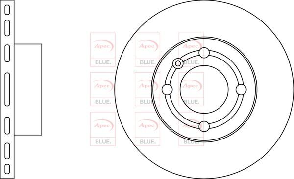 Brake Discs Pair Front FOR VW POLO 101bhp 6V 1.6 97->01 Petrol Blue