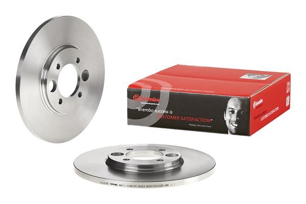2x Brake Discs Pair Solid fits JAGUAR XJ 2.8 Rear 68 to 73 264mm Set Brembo New