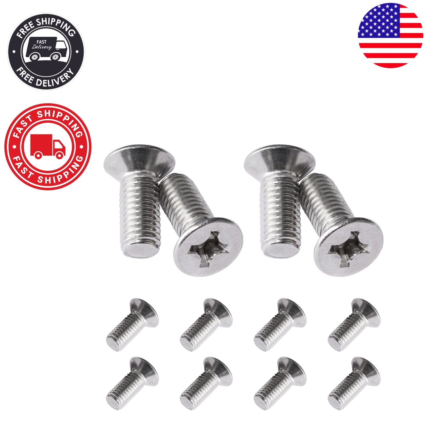 12PCS Stainless Steel Brake Rotor Screws for Honda Vehicles – OEM 93600-06014-0H